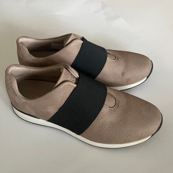 Vionic Cosmic Codie Women's 9.5 Slip On Comfort Sneaker Taupe Leather Black - Picture 10 of 10